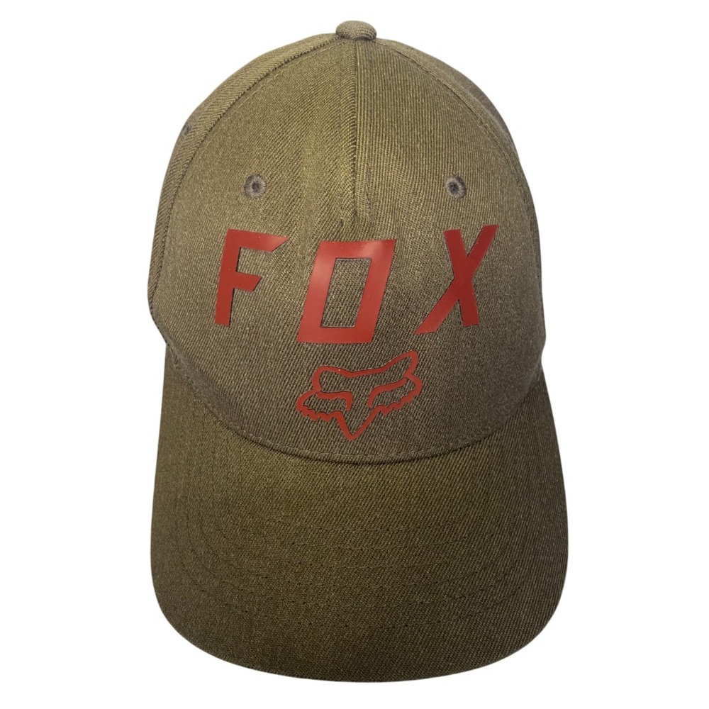 Fox Racing Hat Flex Fit S M Fitted Cap Small‎ Medium Red Fox Logo